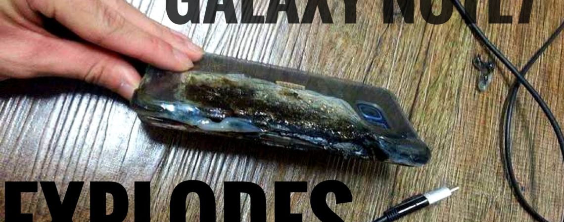 Galaxy Note 7 explodes