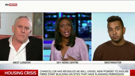 Sky News debate on housing crisis