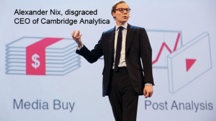 Alexander Nix, disgraced CEO of Cambridge Analytica