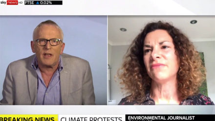 Sky News discussion on Extinction Rebellion