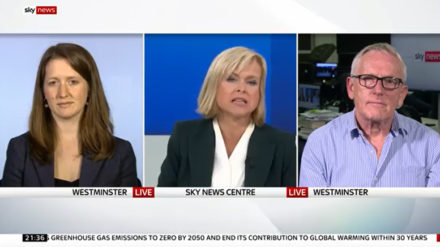 Sky News discussion on climate change