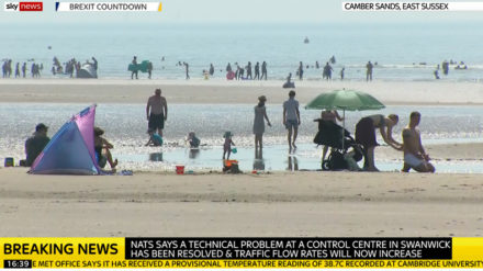 Sky News on heat wave and climate change
