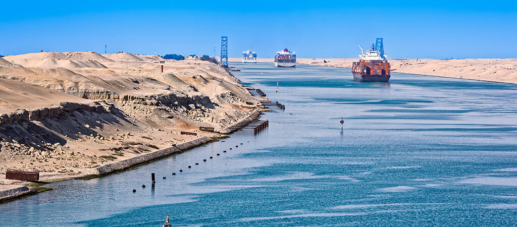 Suez canal choke point